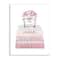 Stupell Industries Pink Rose Bouquet Fashion Style Bookstack Wall Plaque